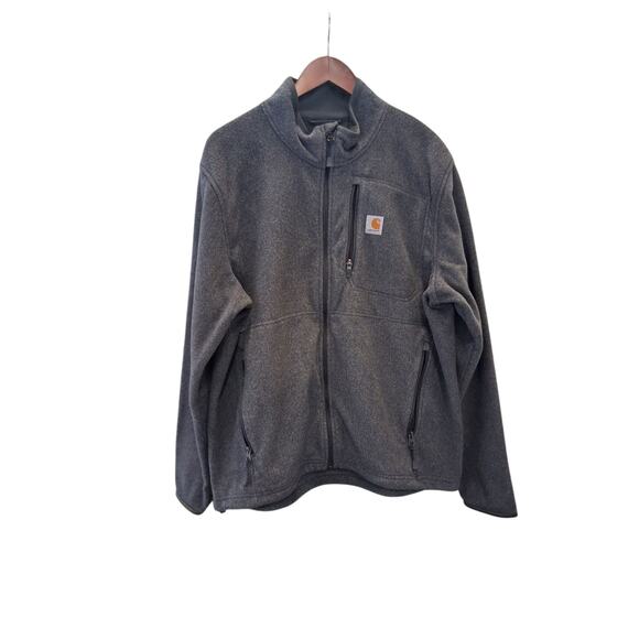 Carhartt Mens size Large Fleece Full Zip Gorpcore Utility Cozy Workwear Jacket - Picture 4 of 11
